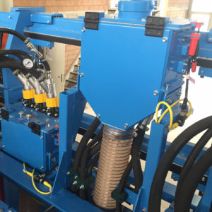 Sandblasting unit with 3 nozzles